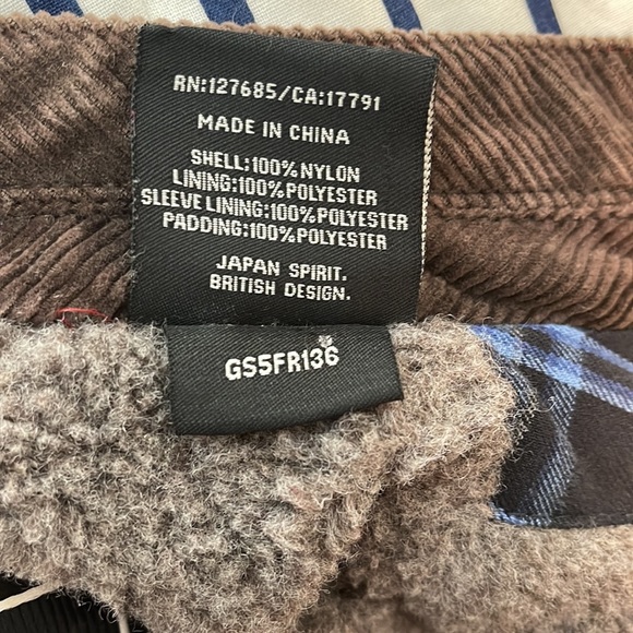 Superdry Motorbike Japan Womens Red Quilted Jacket Fleece Lined Size Medium - Picture 15 of 15